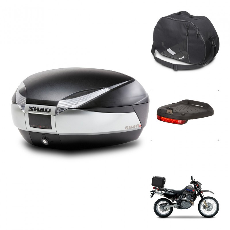 SHAD Baul SH48 + soporte montaje accesorios TITANIUM PREMIUM KIT-445691
