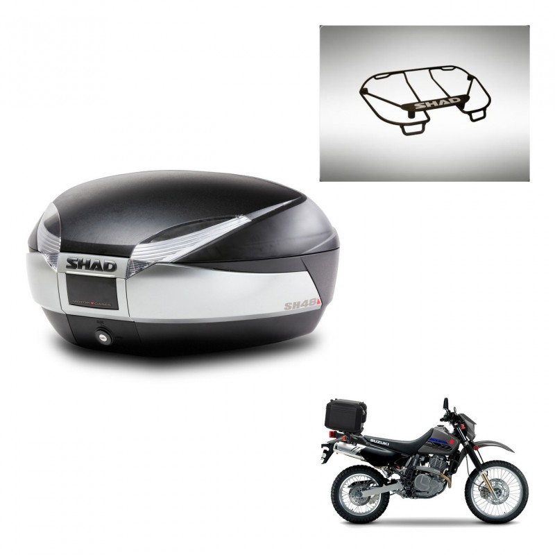 SHAD SH48 trunk + mounting bracket upper grill TITANIUM PREMIUM KIT-445692