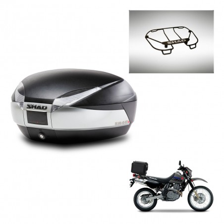 SHAD Baul SH48 + soporte montaje parrilla superior TITANIUM PREMIUM KIT-445692