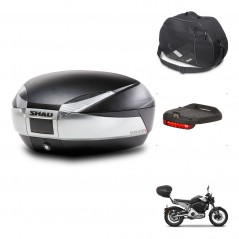 SHAD Baul SH48 + soporte montaje accesorios TITANIUM PREMIUM KIT-445699