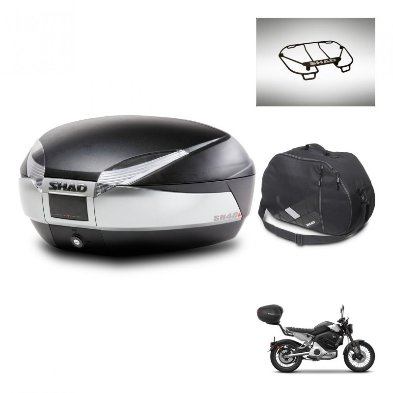 SHAD Baul SH48 + soporte montaje accesorios TITANIUM PREMIUM KIT-445702
