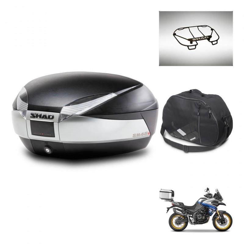SHAD SH48 trunk + mounting bracket accessories TITANIUM PREMIUM KIT-445710
