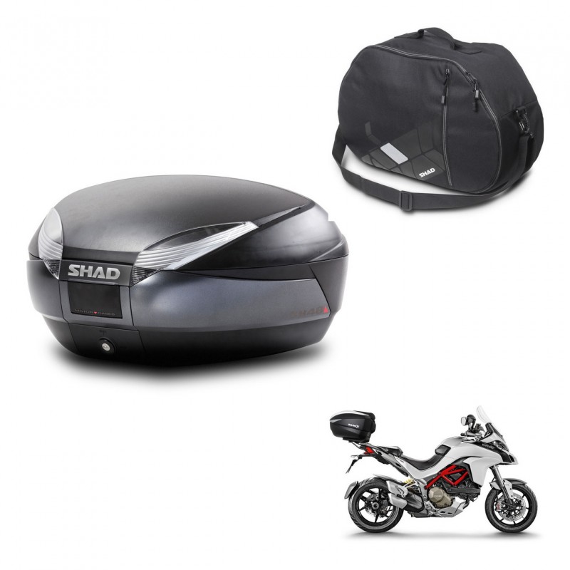 SHAD SH48 trunk + mounting bracket internal bag DARK GREY PREMIUM KIT-445730
