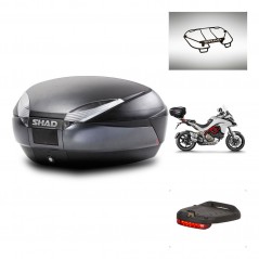 SHAD Baul SH48 + soporte montaje accesorios DARK GREY PREMIUM KIT-445733