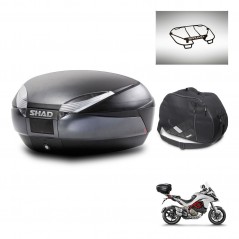 SHAD SH48 trunk + mounting bracket accessories DARK GREY PREMIUM KIT-445734