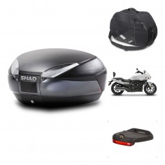 SHAD SH48 trunk + mounting bracket accessories DARK GREY PREMIUM KIT-445739