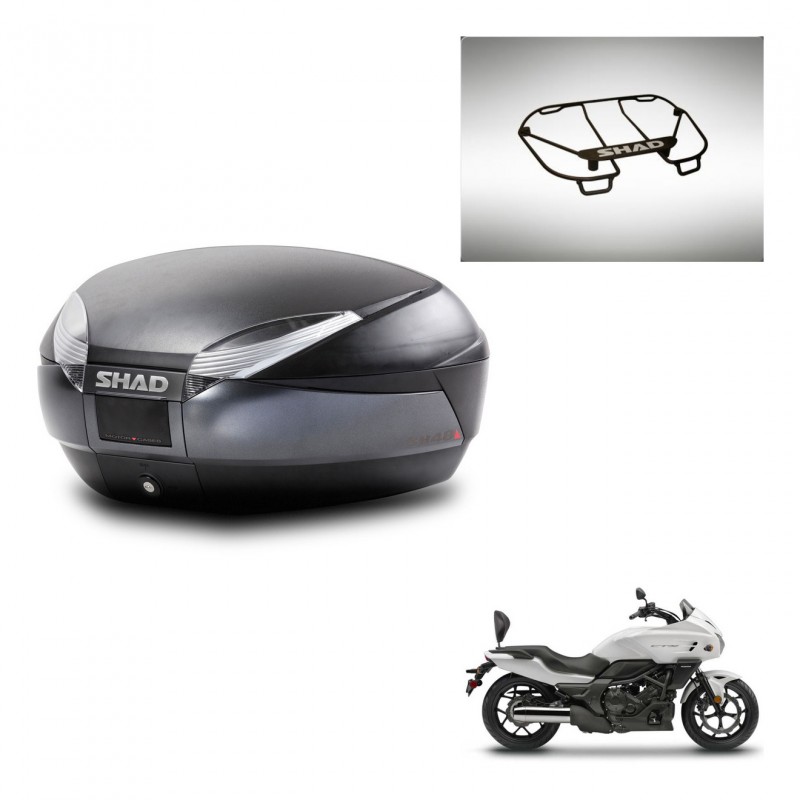 SHAD SH48 trunk + mounting bracket upper grill DARK GREY PREMIUM KIT-445740