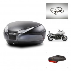 SHAD Baul SH48 + soporte montaje accesorios DARK GREY PREMIUM KIT-445741
