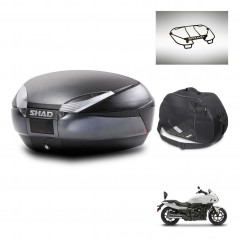 SHAD Baul SH48 + soporte montaje accesorios DARK GREY PREMIUM KIT-445742