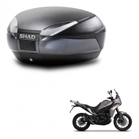 SHAD Baul SH48 + soporte montaje DARK GREY PREMIUM KIT-445760