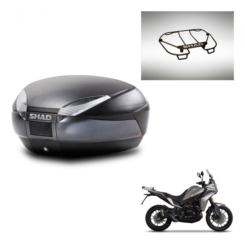SHAD SH48 trunk + mounting bracket upper grill DARK GREY PREMIUM KIT-445764