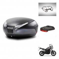 SHAD Baul SH48 + soporte montaje accesorios DARK GREY PREMIUM KIT-445765