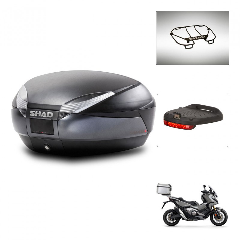 SHAD SH48 trunk + mounting bracket accessories DARK GREY PREMIUM KIT-445773