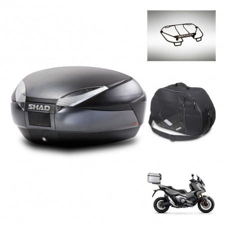 SHAD Baul SH48 + soporte montaje accesorios DARK GREY PREMIUM KIT-445774