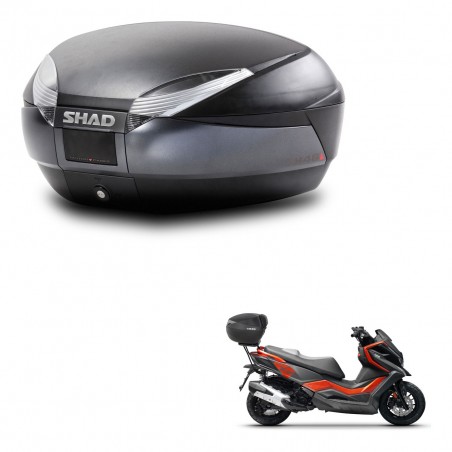 SHAD Baul SH48 + soporte montaje DARK GREY PREMIUM KIT-445776