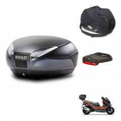 SHAD SH48 trunk + mounting bracket accessories DARK GREY PREMIUM KIT-445779
