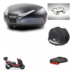 SHAD Baul SH48 + soporte montaje accesorios DARK GREY PREMIUM KIT-445783