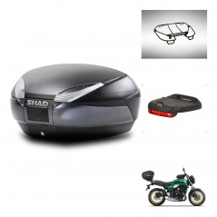 SHAD SH48 trunk + mounting bracket accessories DARK GREY PREMIUM KIT-445789