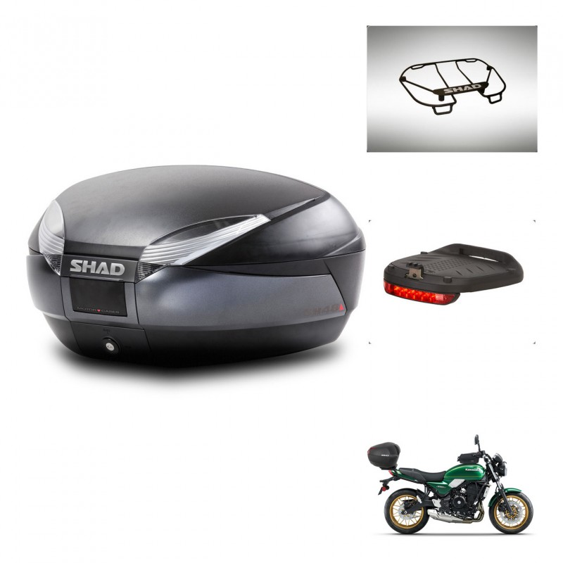 SHAD SH48 trunk + mounting bracket accessories DARK GREY PREMIUM KIT-445789