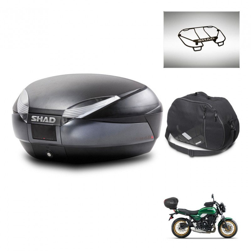 SHAD Baul SH48 + soporte montaje accesorios DARK GREY PREMIUM KIT-445790