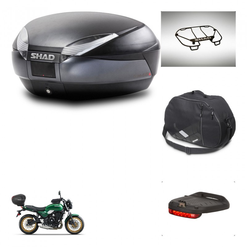 SHAD SH48 trunk + mounting bracket accessories DARK GREY PREMIUM KIT-445791