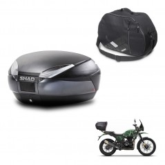 SHAD Baul SH48 + soporte montaje bolsa interna DARK GREY PREMIUM KIT-445794
