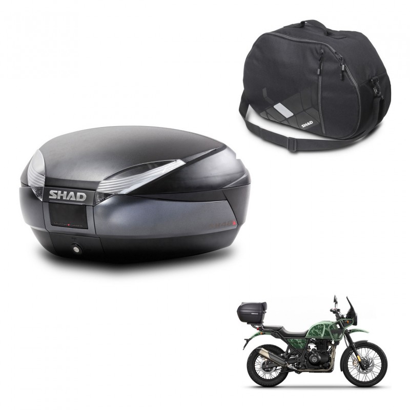 SHAD Baul SH48 + soporte montaje bolsa interna DARK GREY PREMIUM KIT-445794