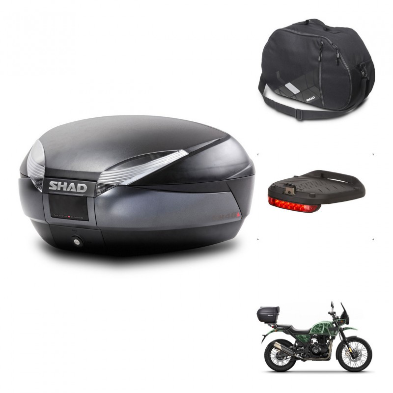 SHAD SH48 trunk + mounting bracket accessories DARK GREY PREMIUM KIT-445795