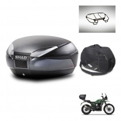 SHAD SH48 trunk + mounting bracket accessories DARK GREY PREMIUM KIT-445798