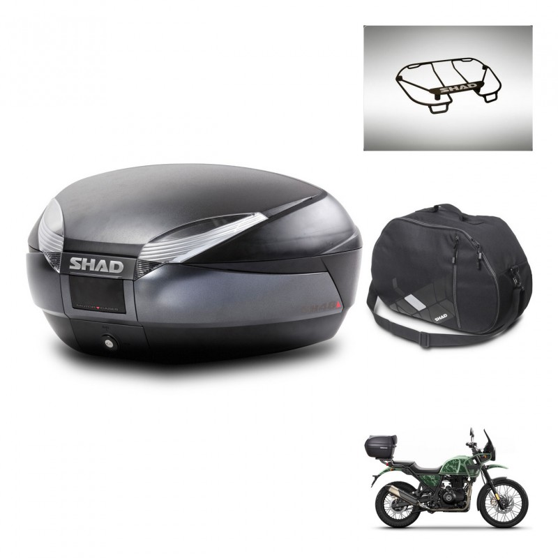 SHAD SH48 trunk + mounting bracket accessories DARK GREY PREMIUM KIT-445798