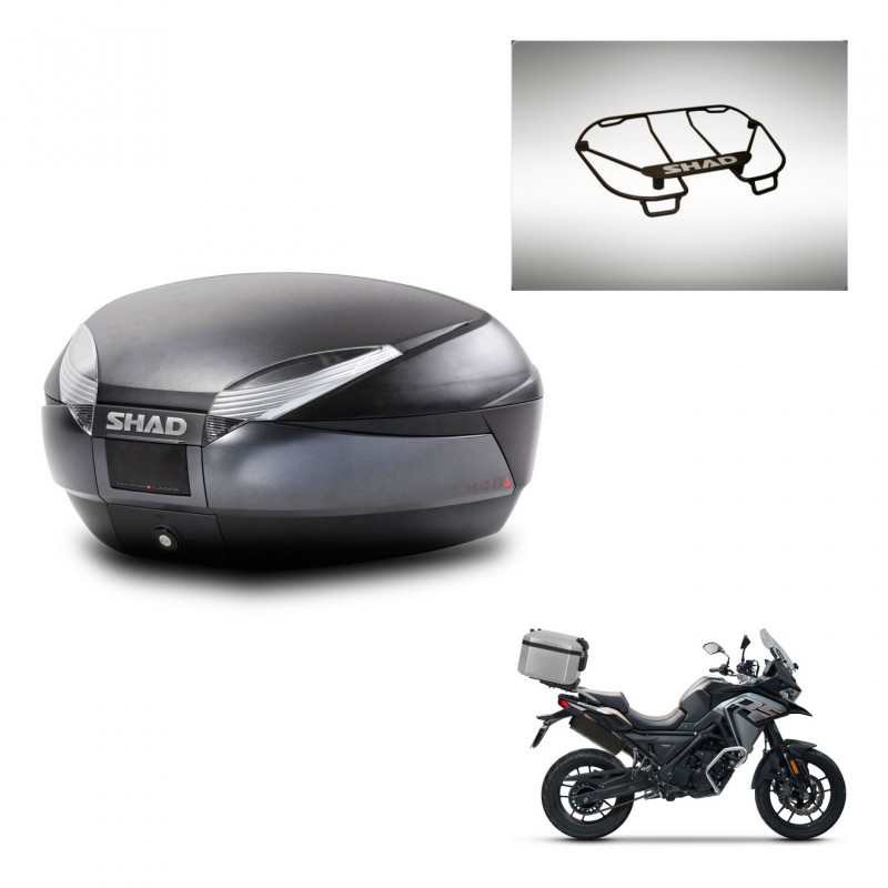 SHAD SH48 trunk + mounting bracket upper grill DARK GREY PREMIUM KIT-445820