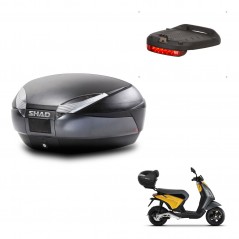 SHAD Baul SH48 + soporte montaje luz de freno DARK GREY PREMIUM KIT-445825