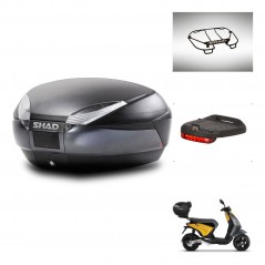 SHAD SH48 trunk + mounting bracket accessories DARK GREY PREMIUM KIT-445829