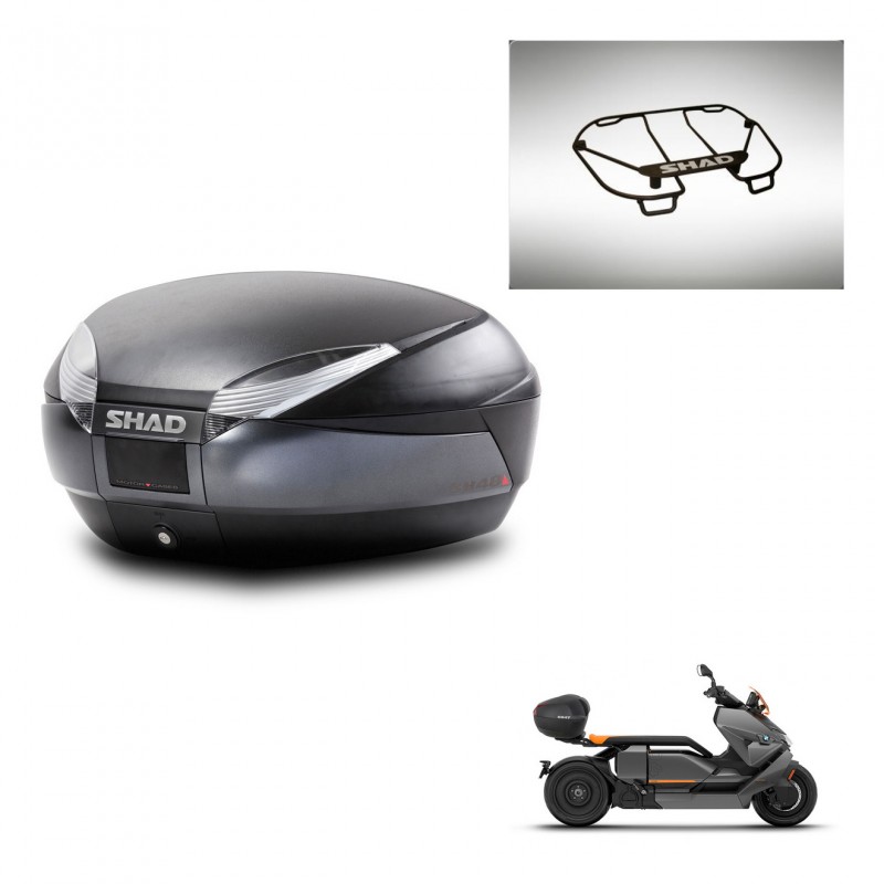 SHAD SH48 trunk + mounting bracket upper grill DARK GREY PREMIUM KIT-445836