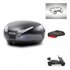 SHAD Baul SH48 + soporte montaje accesorios DARK GREY PREMIUM KIT-445837