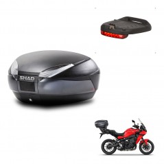 SHAD Trunk SH48 + mounting bracket brake light DARK GREY PREMIUM KIT-445841