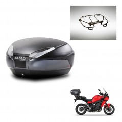 SHAD SH48 trunk + mounting bracket upper grill DARK GREY PREMIUM KIT-445844