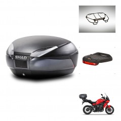 SHAD Baul SH48 + soporte montaje accesorios DARK GREY PREMIUM KIT-445845