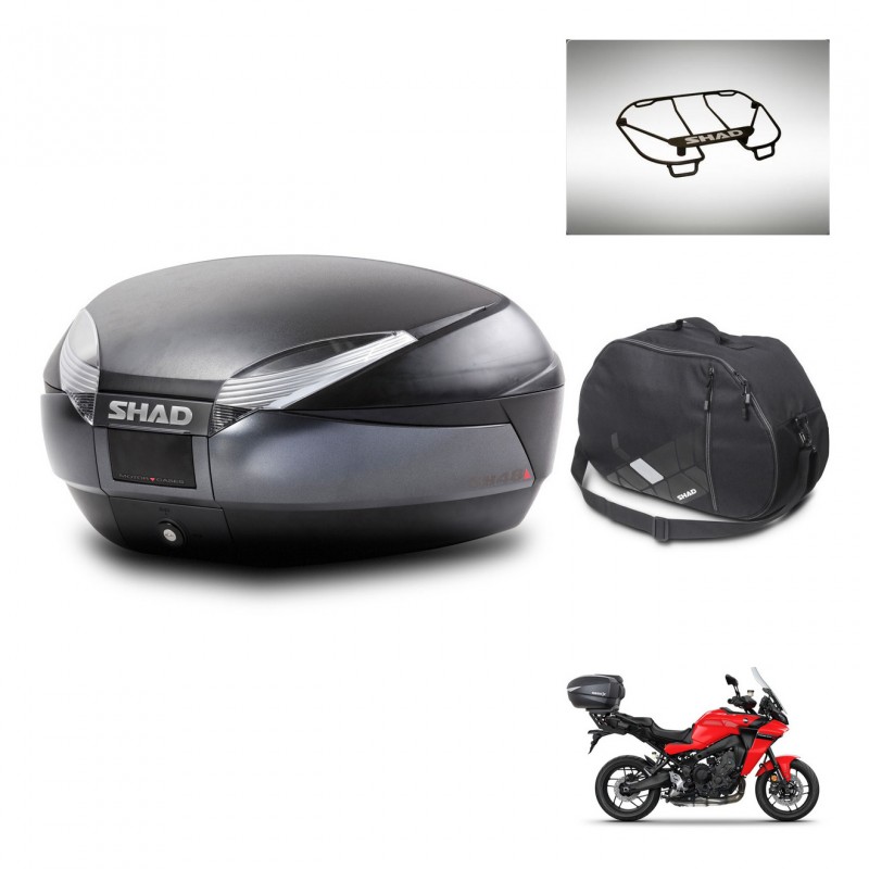 SHAD SH48 trunk + mounting bracket accessories DARK GREY PREMIUM KIT-445846