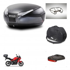 SHAD SH48 trunk + mounting bracket accessories DARK GREY PREMIUM KIT-445847