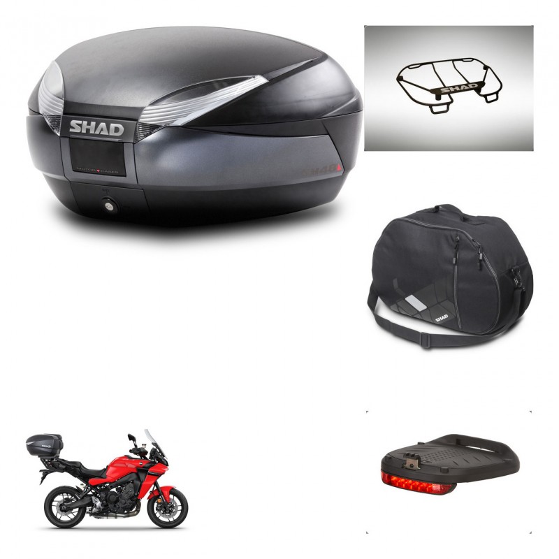 SHAD SH48 trunk + mounting bracket accessories DARK GREY PREMIUM KIT-445847
