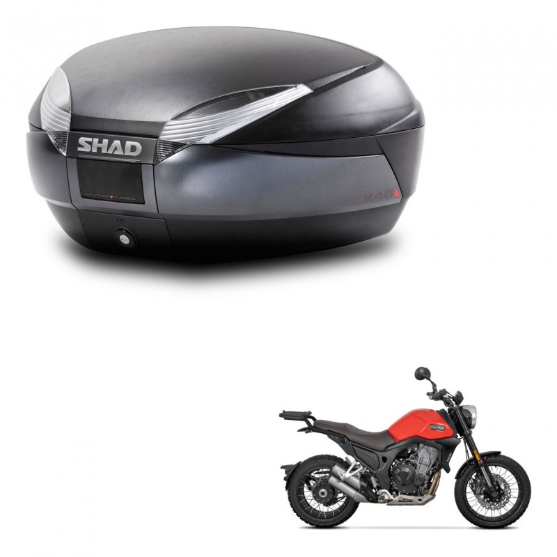 SHAD SH48 trunk + mounting bracket DARK GREY PREMIUM KIT-445848