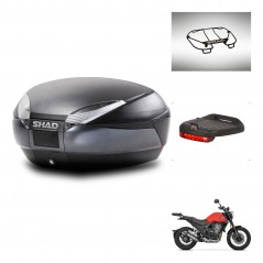 SHAD SH48 trunk + mounting bracket accessories DARK GREY PREMIUM KIT-445853