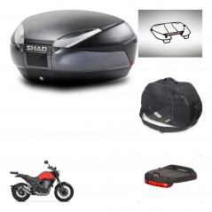 SHAD SH48 trunk + mounting bracket accessories DARK GREY PREMIUM KIT-445855