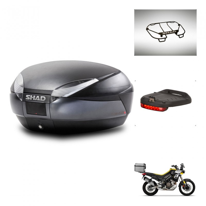 SHAD SH48 trunk + mounting bracket accessories DARK GREY PREMIUM KIT-445861