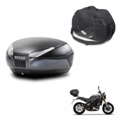 SHAD Baul SH48 + soporte montaje bolsa interna DARK GREY PREMIUM KIT-445866