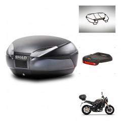 SHAD SH48 trunk + mounting bracket accessories DARK GREY PREMIUM KIT-445869