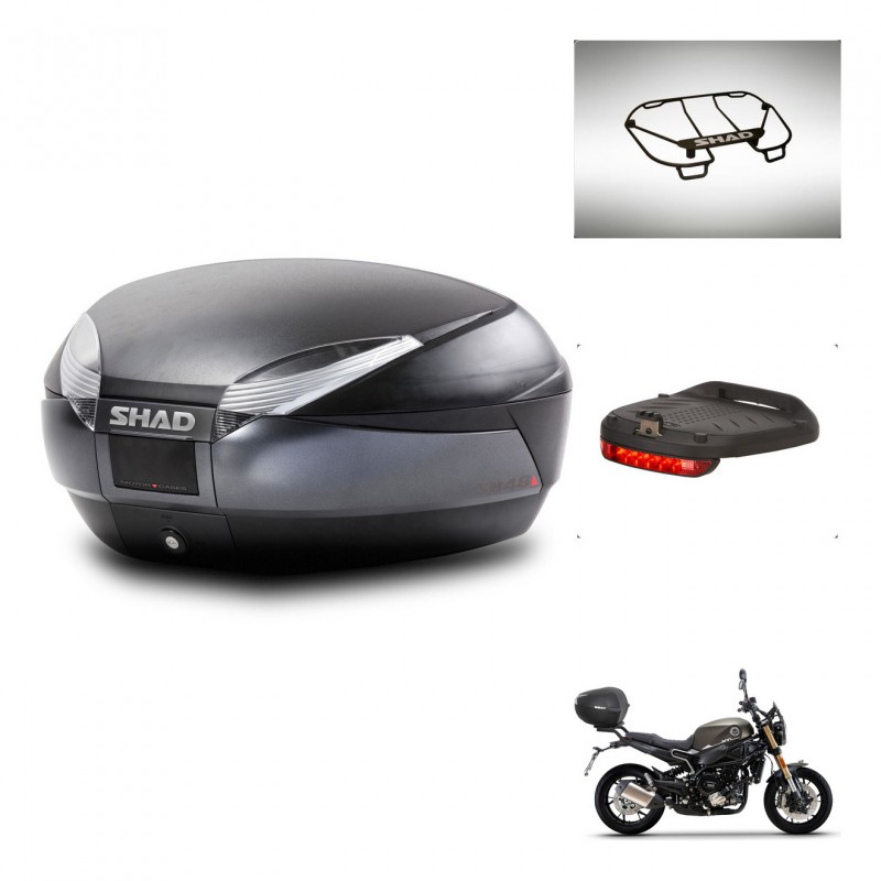 SHAD SH48 trunk + mounting bracket accessories DARK GREY PREMIUM KIT-445869
