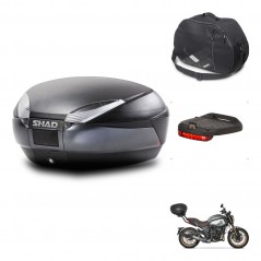 SHAD SH48 trunk + mounting bracket accessories DARK GREY PREMIUM KIT-445875