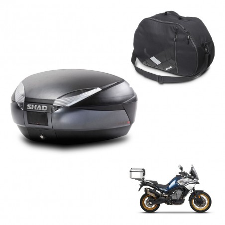 SHAD Baul SH48 + soporte montaje bolsa interna DARK GREY PREMIUM KIT-445882